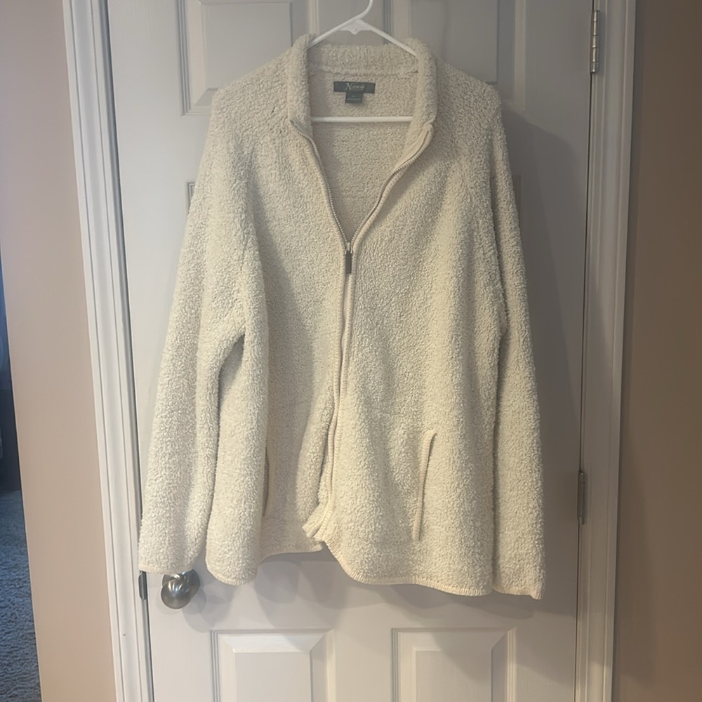 Boucle cream jacket